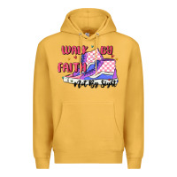 Mustard walk by faith Premium Hoodie - MaliasSmallBusiness