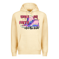 Pina Colada walk by faith Premium Hoodie - MaliasSmallBusiness