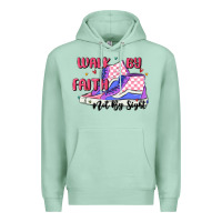 Seafoam walk by faith Premium Hoodie - MaliasSmallBusiness