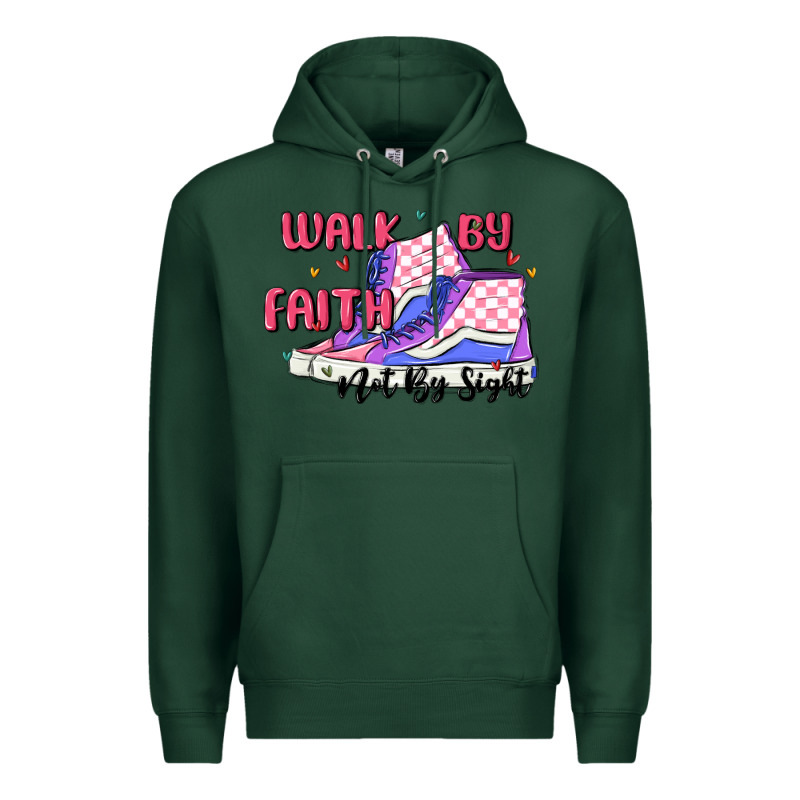 Walk By Faith Premium Hoodie by MaliasSmallBusiness | Teevron