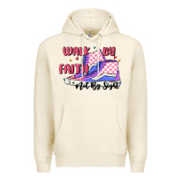 Tofu walk by faith Premium Hoodie - MaliasSmallBusiness