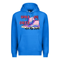 True Royal walk by faith Premium Hoodie - MaliasSmallBusiness
