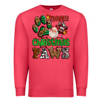 Cardinal merry christmas paws with santa Premium Sweatshirt - AdoDesignShop