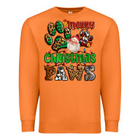 Carrot merry christmas paws with santa Premium Sweatshirt - AdoDesignShop