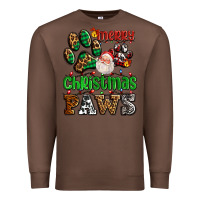 Chestnut merry christmas paws with santa Premium Sweatshirt - AdoDesignShop
