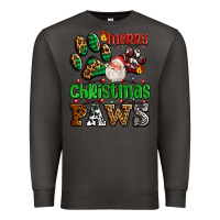 Smoke merry christmas paws with santa Premium Sweatshirt - AdoDesignShop