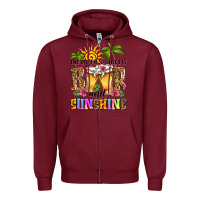 Burgundy the only b.s. i need is beer and sunshine Zipper Hoodie - Zillion Design Studio