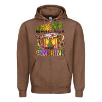 Chestnut the only b.s. i need is beer and sunshine Zipper Hoodie - Zillion Design Studio
