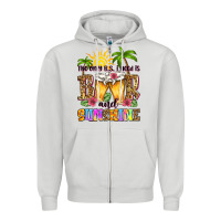 Dove Grey the only b.s. i need is beer and sunshine Zipper Hoodie - Zillion Design Studio
