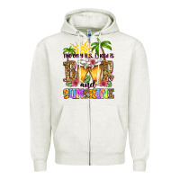 Oatmeal Heather the only b.s. i need is beer and sunshine Zipper Hoodie - Zillion Design Studio