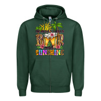 Sports Green the only b.s. i need is beer and sunshine Zipper Hoodie - Zillion Design Studio