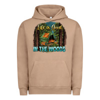 Pigment Burro life is good in the woods Urban Hoodie - NancyCooperArtShop