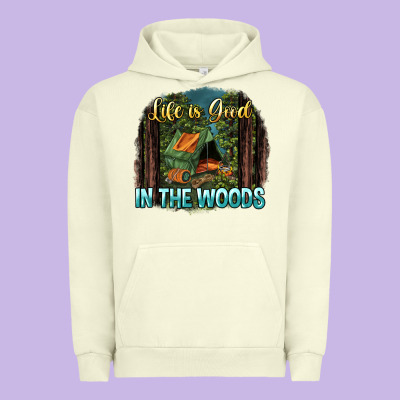 Life Is Good In The Woods Urban Hoodie Designed By Nancycooperartshop