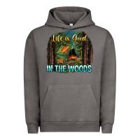 Pigment Tornado life is good in the woods Urban Hoodie - NancyCooperArtShop