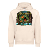 Sandshell life is good in the woods Urban Hoodie - NancyCooperArtShop