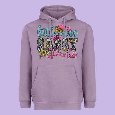 Little Miss Sassy Pants Heavyweight Hoodie Designed By Jahusdesignshop