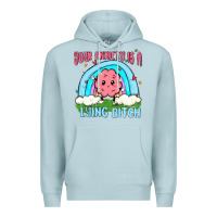 Blue Mist your anxiety is a lying bitch Premium Hoodie - MaliasSmallBusiness