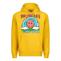 Lemon your anxiety is a lying bitch Premium Hoodie - MaliasSmallBusiness