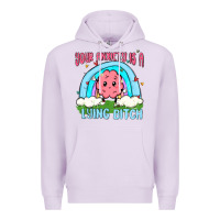 Lilac your anxiety is a lying bitch Premium Hoodie - MaliasSmallBusiness