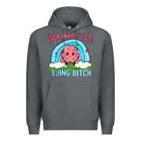 Rock your anxiety is a lying bitch Premium Hoodie - MaliasSmallBusiness