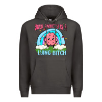 Smoke your anxiety is a lying bitch Premium Hoodie - MaliasSmallBusiness