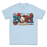 Dusty Blue mom baseball Classic Tee - Zillion Design Studio