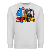 Dove Grey forklift birthday four Premium Sweatshirt - Artiststas
