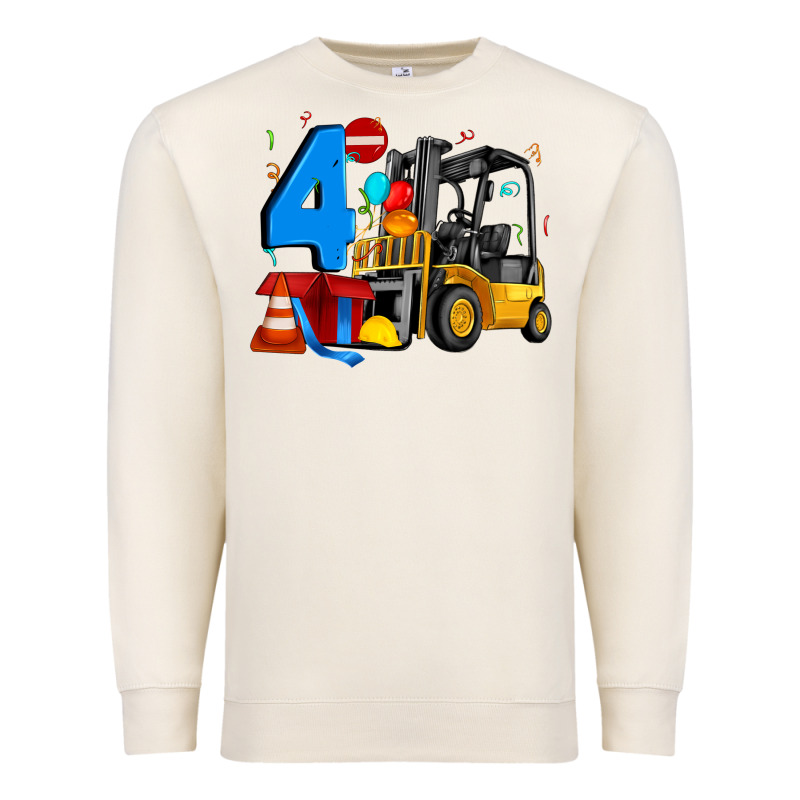 Forklift Birthday Four Premium Sweatshirt by Artiststas | Teevron