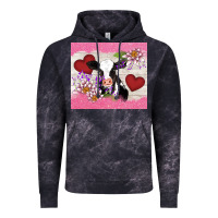 Cloud Black lotus heart cow valentine Vintage Hoodie - AdoDesignShop