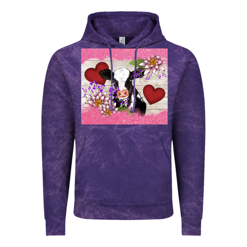 Lotus Heart Cow Valentine Vintage Hoodie by AdoDesignShop | Teevron
