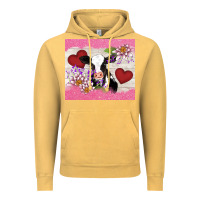Vintage Mustard lotus heart cow valentine Vintage Hoodie - AdoDesignShop