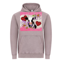 Vintage Zinc lotus heart cow valentine Vintage Hoodie - AdoDesignShop