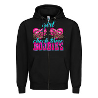 Black Girl Check Those Boobies Zipper Hoodie - texasbilliewilder