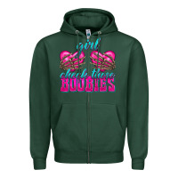 Sports Green Girl Check Those Boobies Zipper Hoodie - texasbilliewilder
