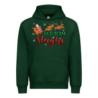 Forest Green our team sleigh Urban Hoodie - MaliasSmallBusiness