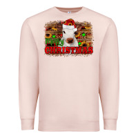 Pale Pink merry christmas Premium Sweatshirt - JahusDesignShop