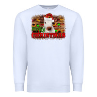 White merry christmas Premium Sweatshirt - JahusDesignShop
