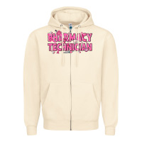 Sandshell Breast Cancer Pharmacy Technician Zipper Hoodie - texasbilliewilder