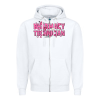White Breast Cancer Pharmacy Technician Zipper Hoodie - texasbilliewilder