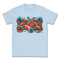 Dusty Blue mom american football Classic Tee - Zillion Design Studio