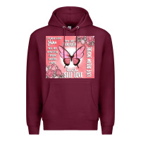 Burgundy self love Premium Hoodie - MaliasSmallBusiness