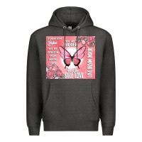 Charcoal Heather self love Premium Hoodie - MaliasSmallBusiness