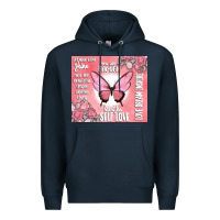 Navy self love Premium Hoodie - MaliasSmallBusiness