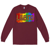 Burgundy lgbtq Long Sleeve Tee - texasbilliewilder