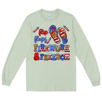 Matcha flip flops fireworks and freedom Long Sleeve Tee - AdoDesignShop
