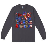 Smoke flip flops fireworks and freedom Long Sleeve Tee - AdoDesignShop