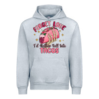 Heather Grey forget love id rather fall into tacos Urban Hoodie - MaliasSmallBusiness