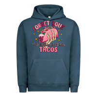 Pigment Midnight Navy forget love id rather fall into tacos Urban Hoodie - MaliasSmallBusiness