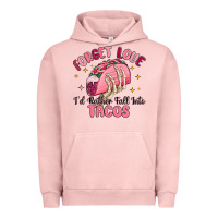 Pigment Salmon forget love id rather fall into tacos Urban Hoodie - MaliasSmallBusiness