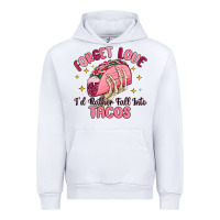 White forget love id rather fall into tacos Urban Hoodie - MaliasSmallBusiness